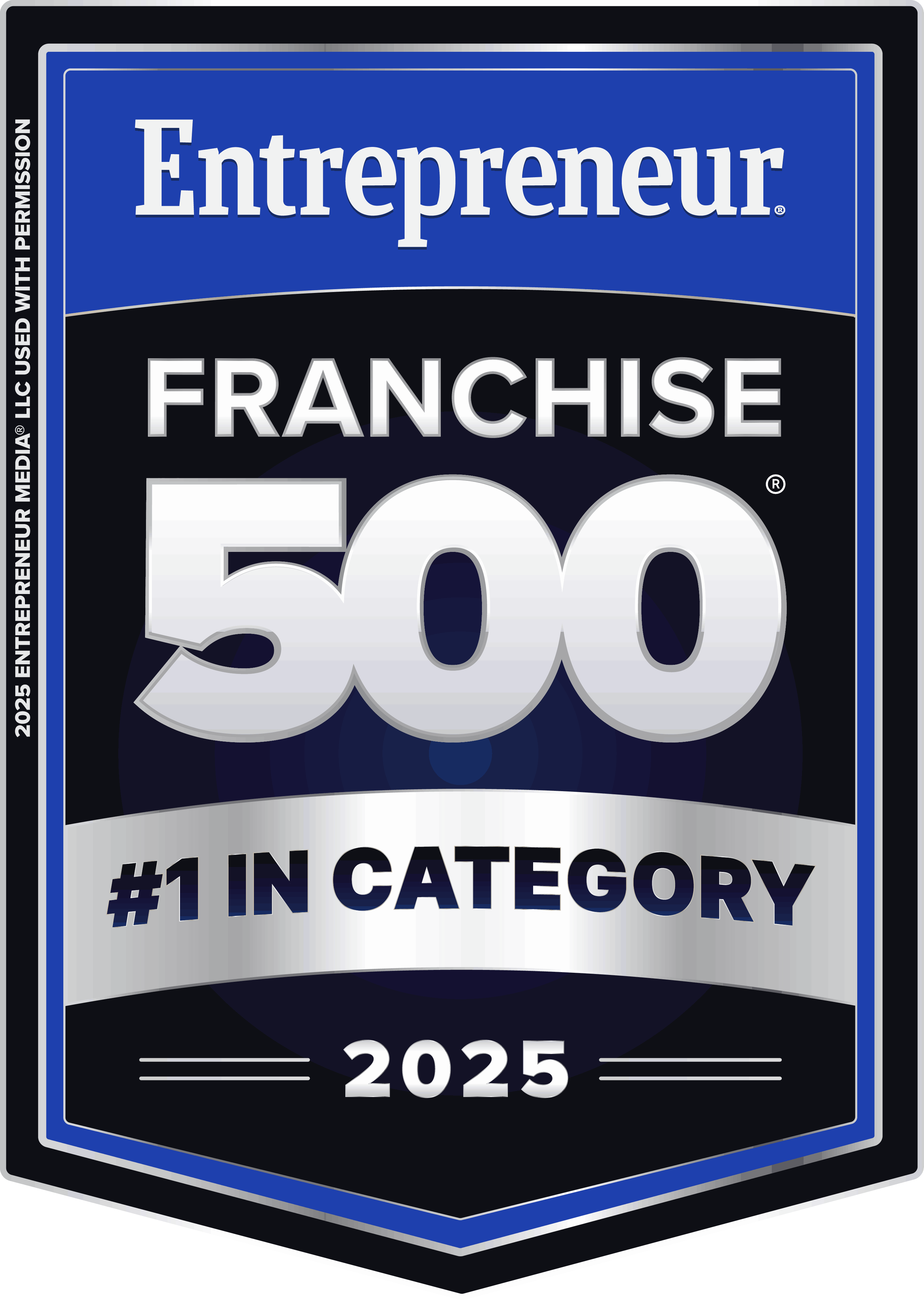 The Franchise 500 2025 award for Ranked #1 in category